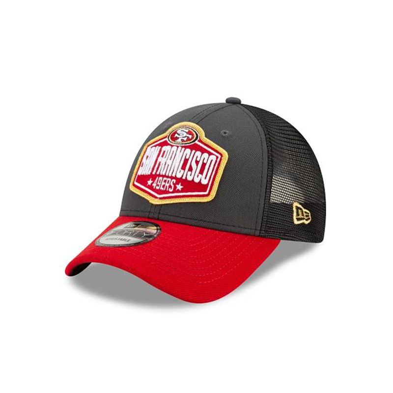 NFL San Francisco 49ers Draft 9Forty Adjustable (CTP8331) - Grey New Era Caps